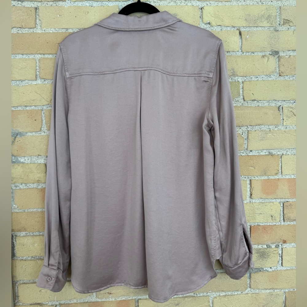 Bella Dahl Pink Long Sleeve Button Down Shirt - Picture 3 of 4